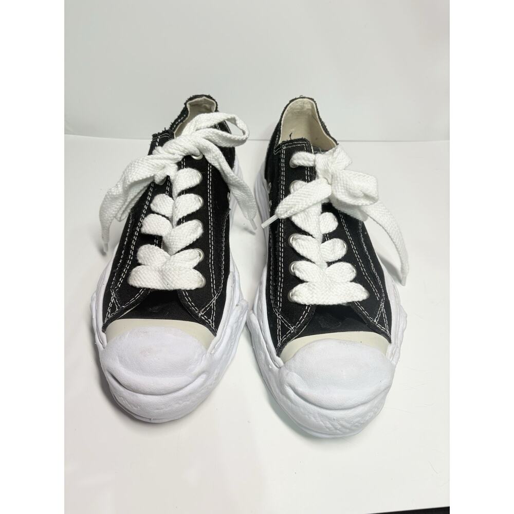 MIHARA YASUHIRO HANK original sole toe cap sneaker LOW canvas black